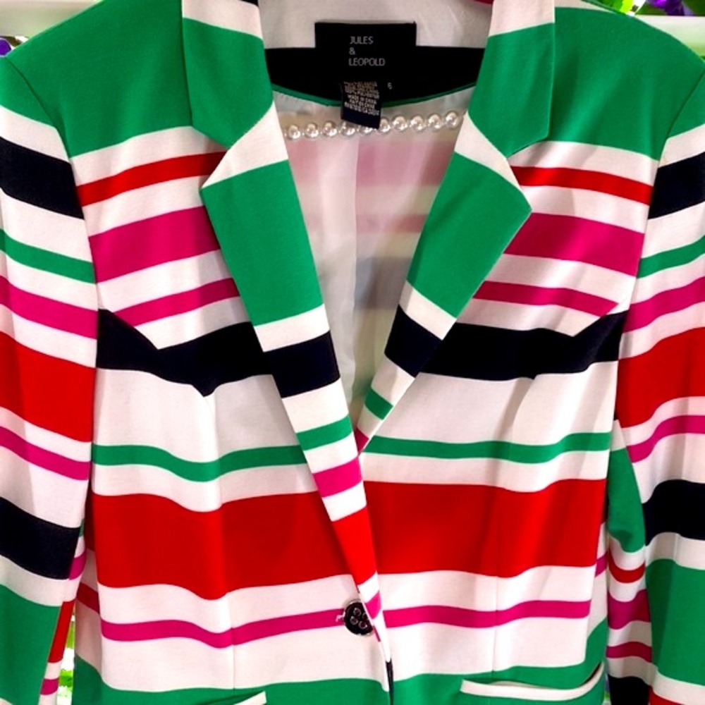 Jules & Leopold bright striped jacket